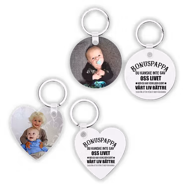 Bonuspappa/mamma - Personlig nyckelring