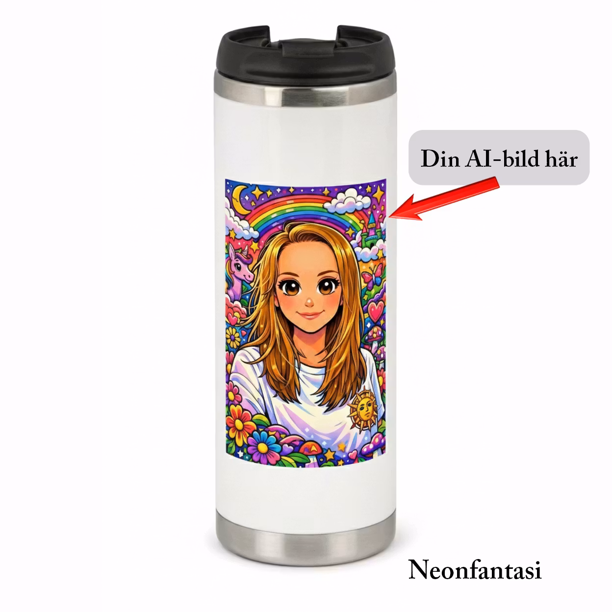 Termosmugg med egen AI-bild