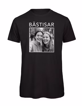 Personlig t-shirt med foto – Perfekt present till din bästis | Anpassa med namn & bild | Perfekt present till din bästa vän