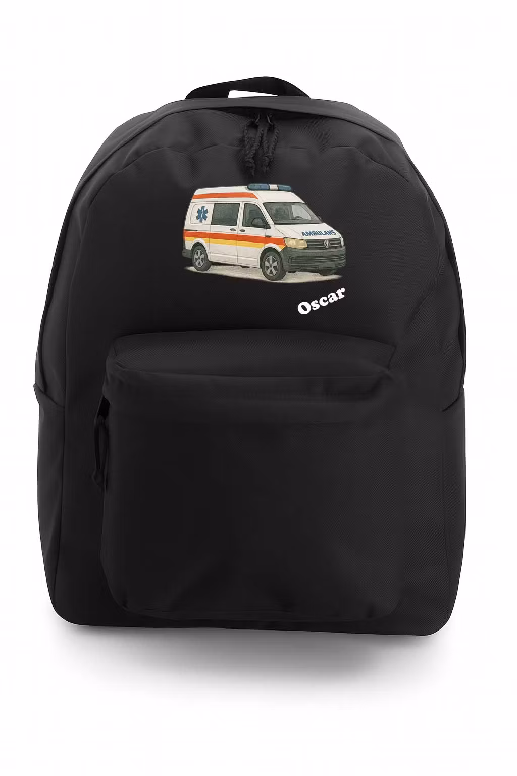 Personlig ryggsäck med ambulans och namn