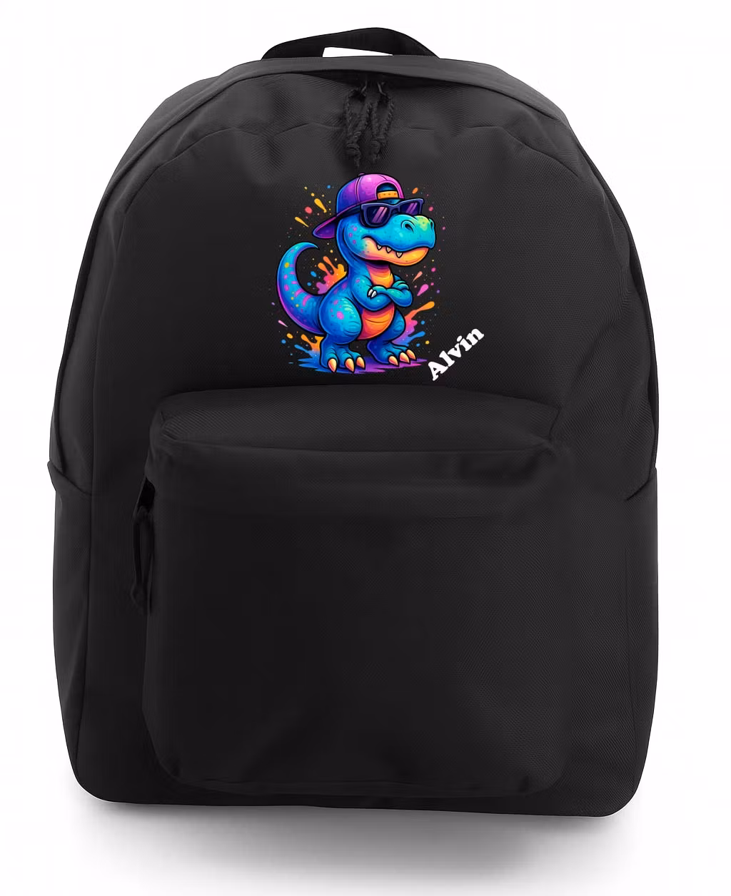Personlig ryggsäck med cool dinosaurie och namn