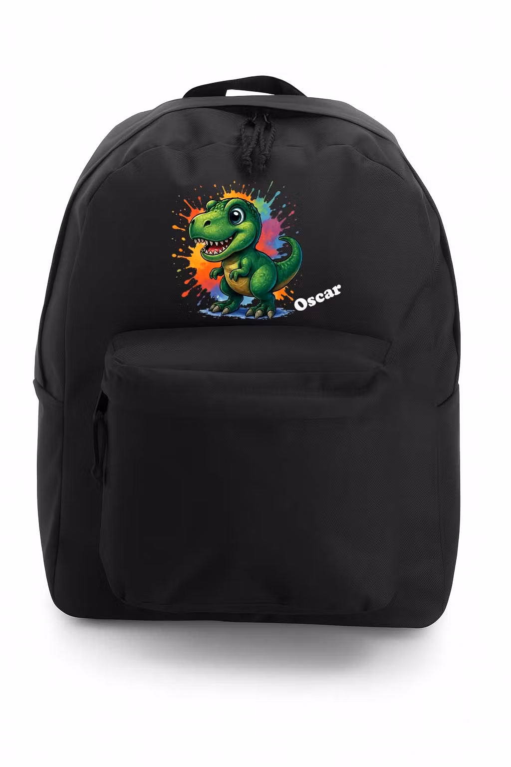 Personlig ryggsäck med dinosaurie och namn