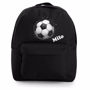 Personlig ryggsäck med fotboll och namn