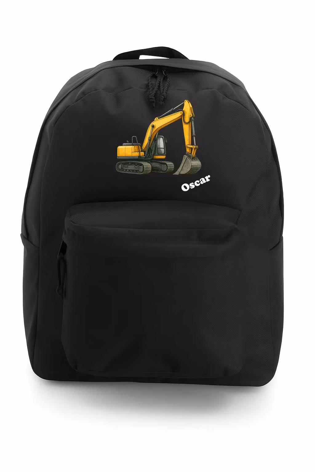 Personlig ryggsäck med grävmaskin och namn