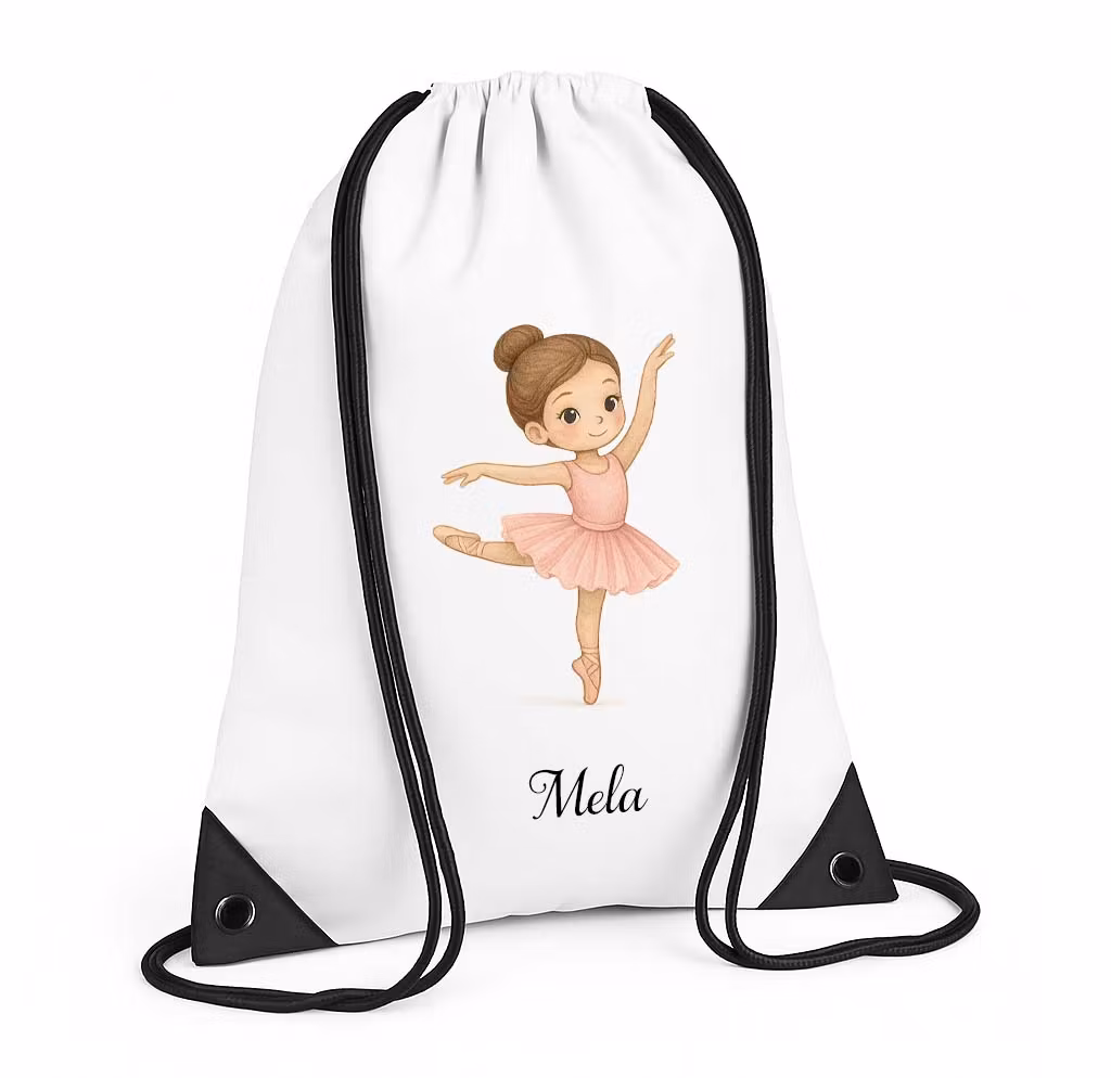 Personlig gympapåse med ballerina och namn
