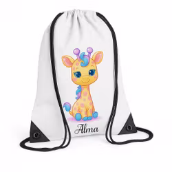 Personlig gympapåse med giraff och namn
