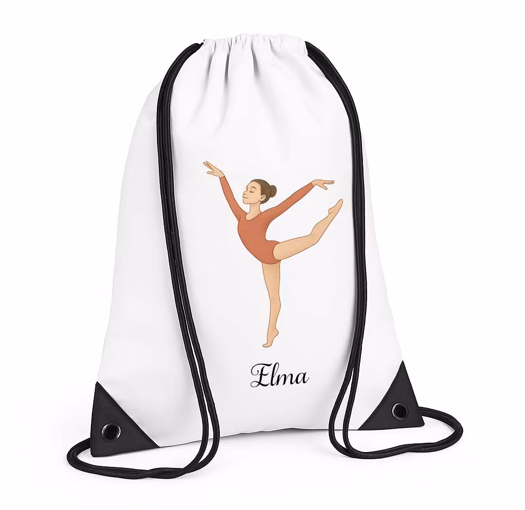 Personlig gympapåse med gymnast och namn