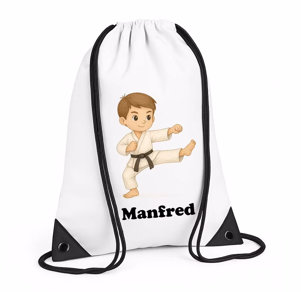 Personlig gympapåse med karate och namn