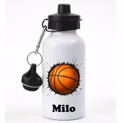 Personlig vattenflaska med basketboll och namn