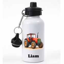 Personlig vattenflaska med traktor och namn #2