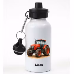 Personlig vattenflaska med traktor och namn
