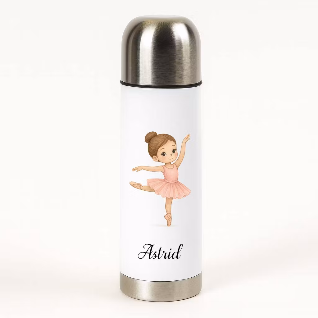 Personlig vattenflaska ballerina och namn