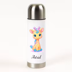 Personlig vattenflaska med giraff och namn