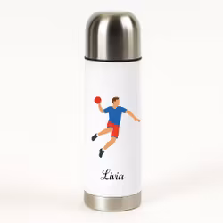 Personlig vattenflaska med handbollsspelare och namn