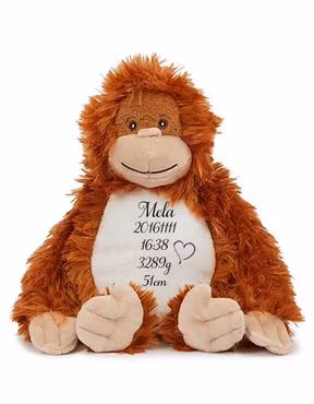 Gosedjurs Orangutang med födelseinfo