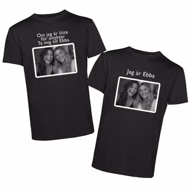 T-shirt (Partröjor) med Namn & foto – Perfekt för Festen