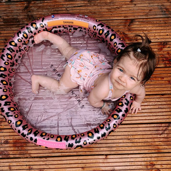 Pool 100cm Leopard Rosa