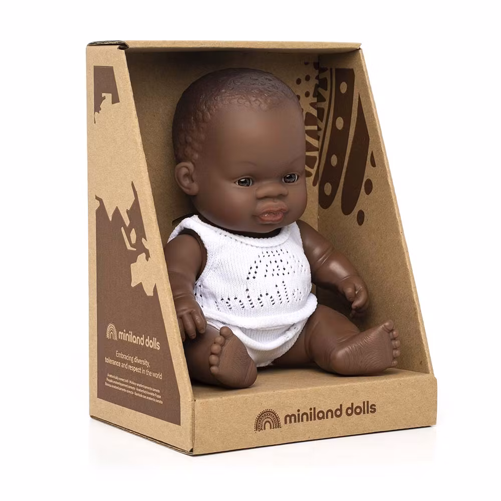 Baby Doll African Boy 21 cm