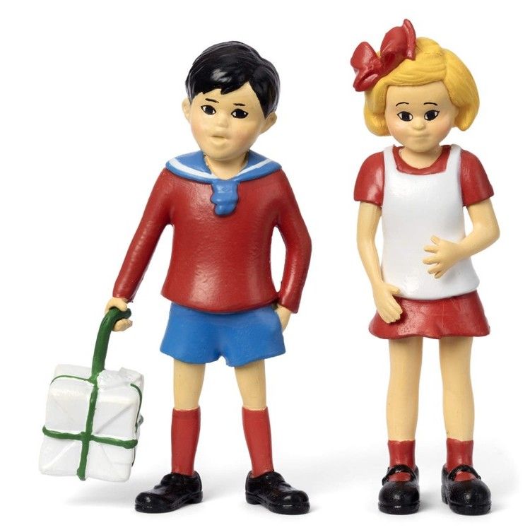 Pippi Långstrump figurset Tommy & Annika