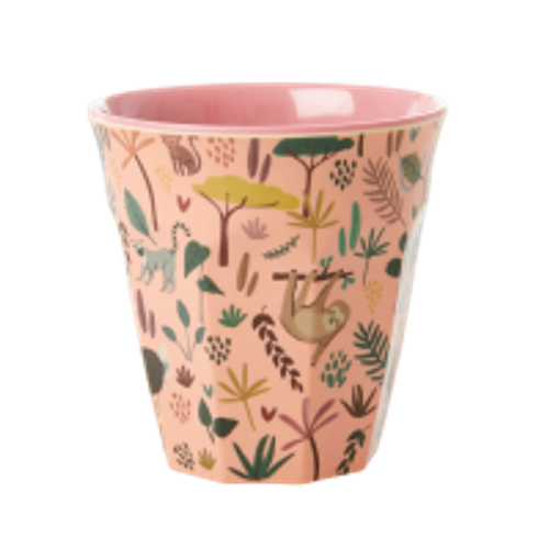 RICE - Mugg Djur Rosa Medium