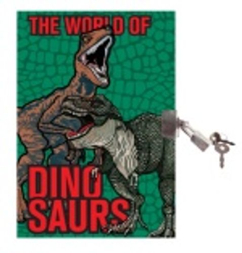 Dagbok med lås - Dinosaurier