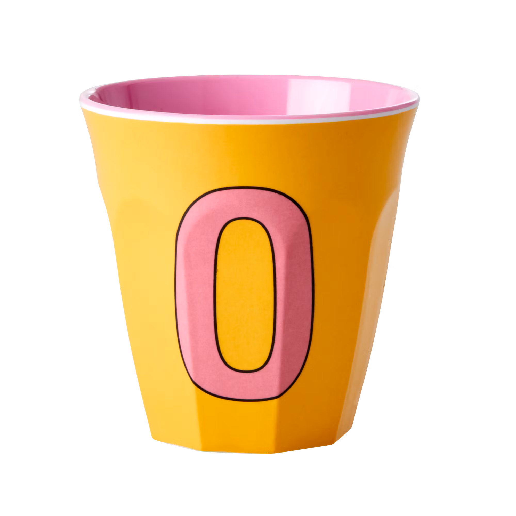 Melaminmugg bokstav O - orange