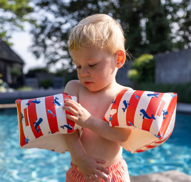 0-2 År Armringar Val Randig - Whale