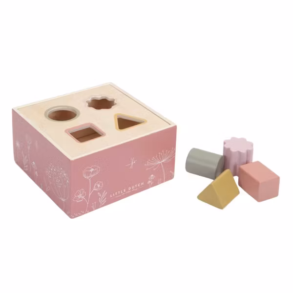 Plocklåda Trä Rosa - LittleDutch
