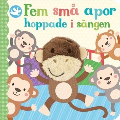 Fem små apor hoppade i sängen Fingerbok