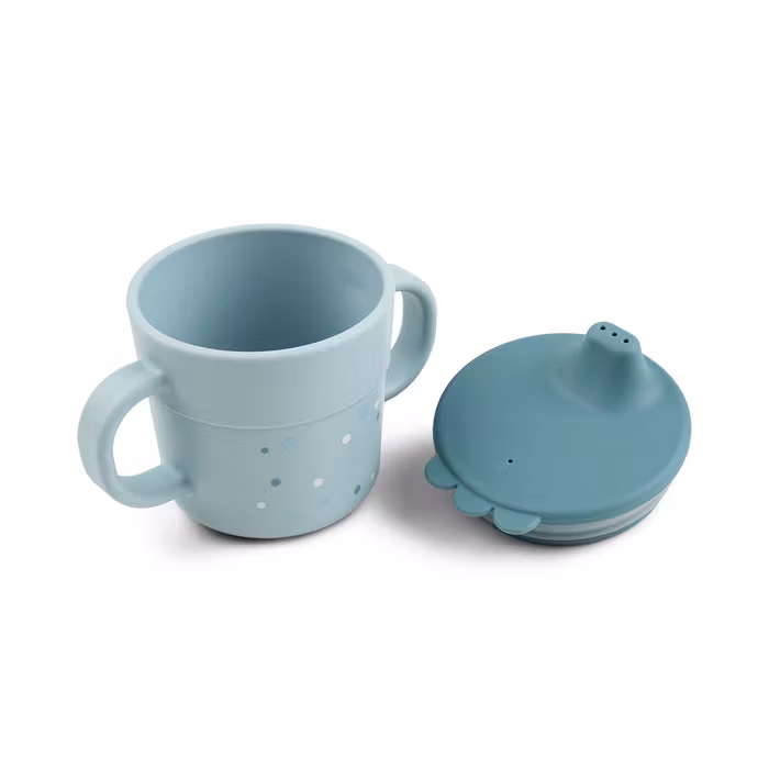 Foodie Pipmugg Happy dots Blå - DoneByDeer