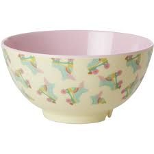RICE - Skål Tullskridskor Rosa Medium