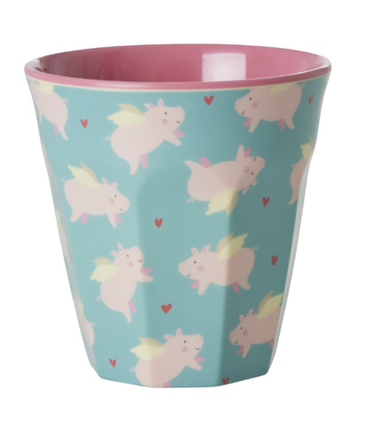Rice Melamine Mugg - Flygande gris