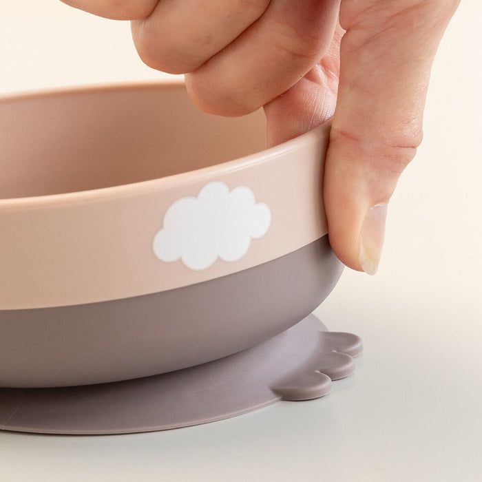 Foodie Barnservis Happy clouds Rosa - DoneByDeer