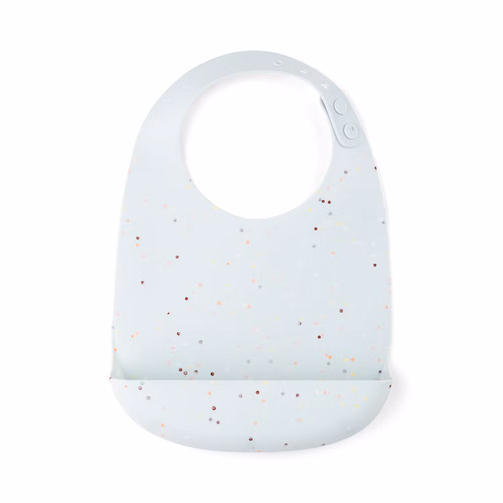 Silikon Haklapp Confetti Blå - DoneByDeer