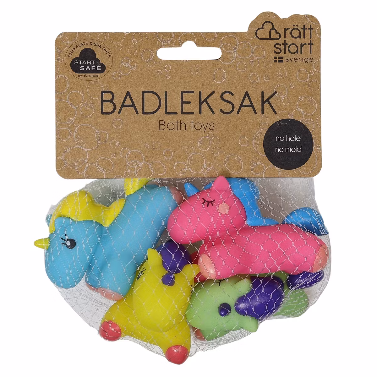 Badleksaker Enhörning 4pack - RättStart