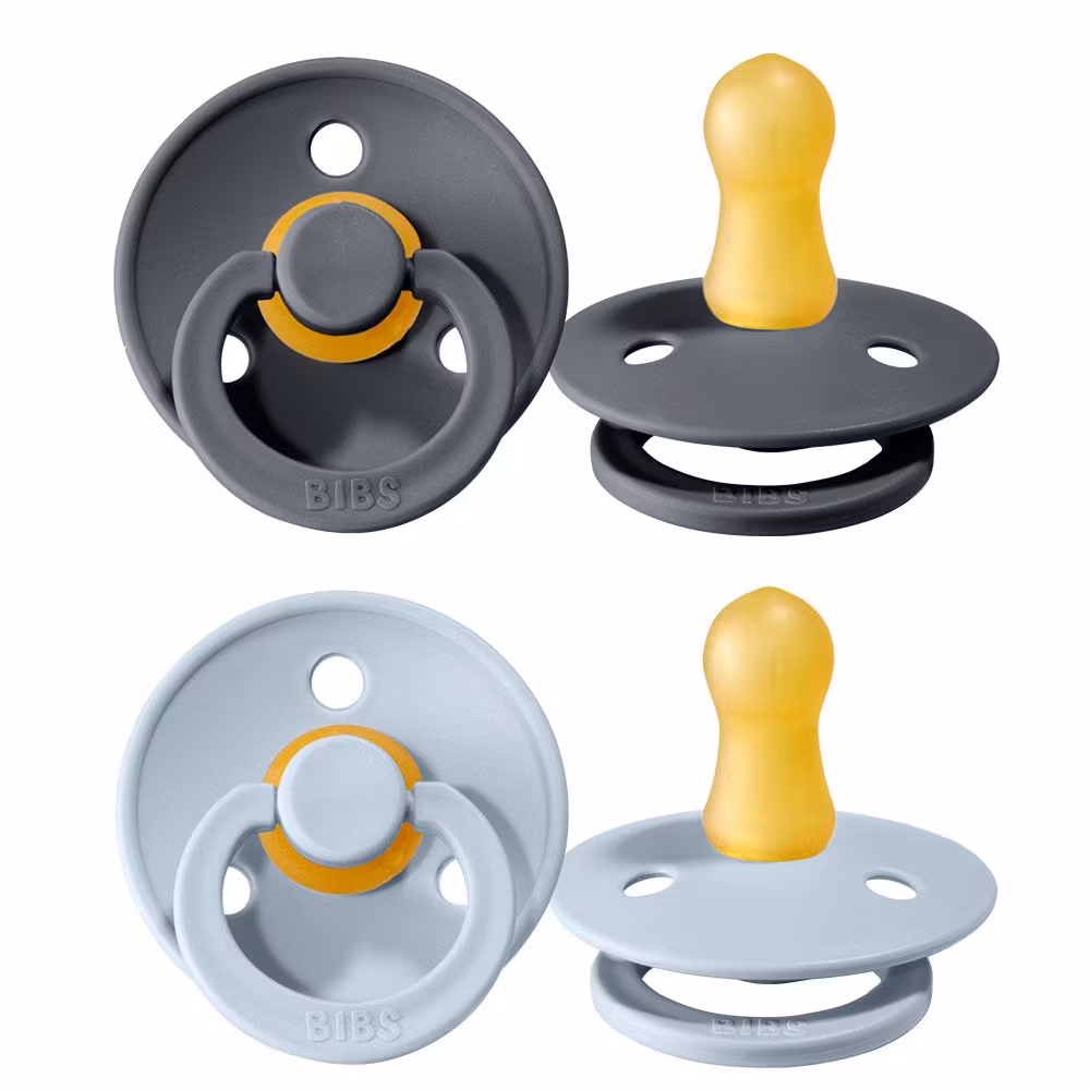 Nappar 2-pack Iron/Baby Blue - Bibs Colour stl2