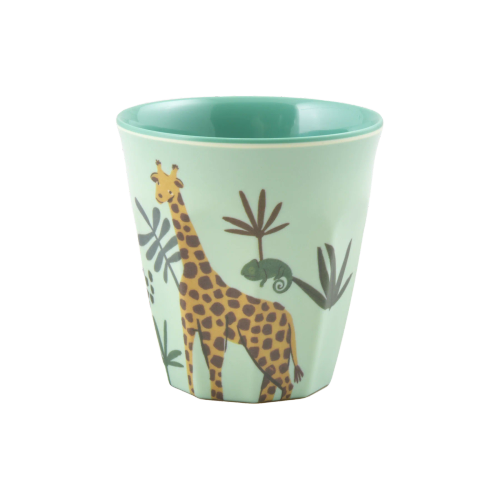 RICE - Mugg Jungle Animal Grön Small