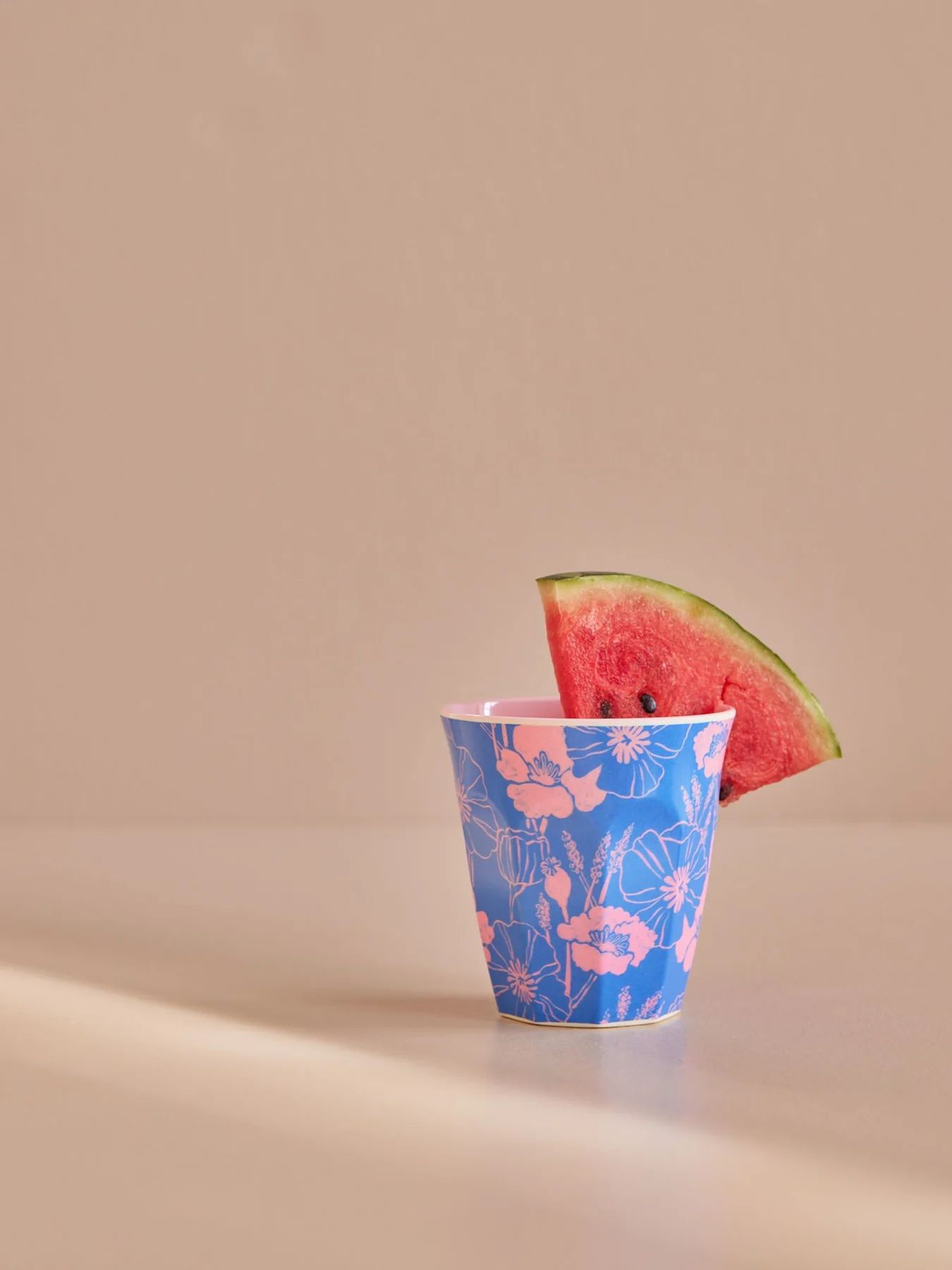 Rice Melamine Mugg Medium- Poppies Blue
