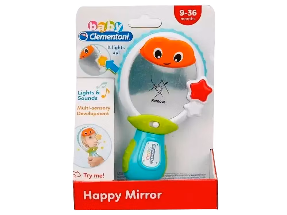 Clementoni - Happy Mirror Spegel - Lyser Låter