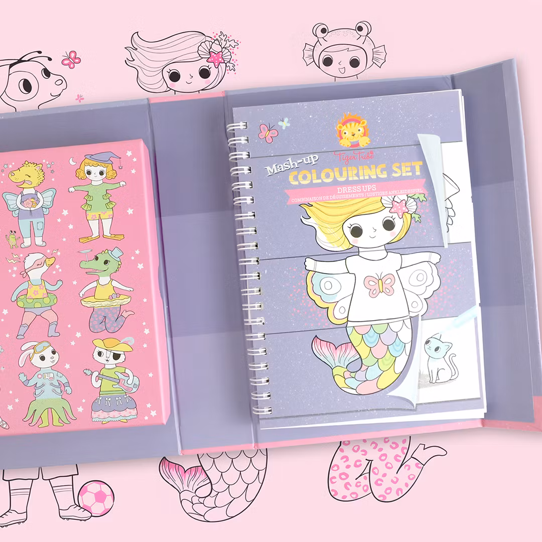 Mash-up Colouring Set – Dress Ups - TigerTribe