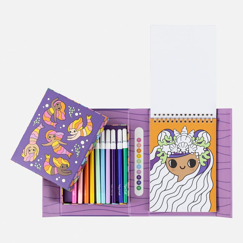 Colour By Numbers Mermaids -TigerTribe