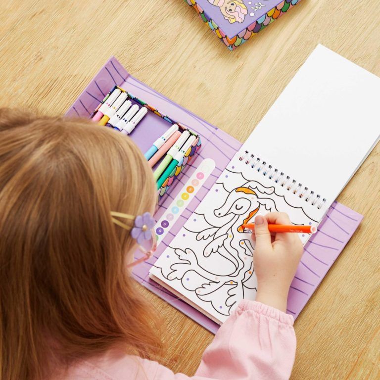 Colour By Numbers Mermaids -TigerTribe