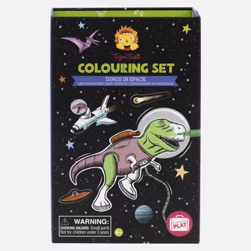 Coluring Set Dino in Space - TigerTribe