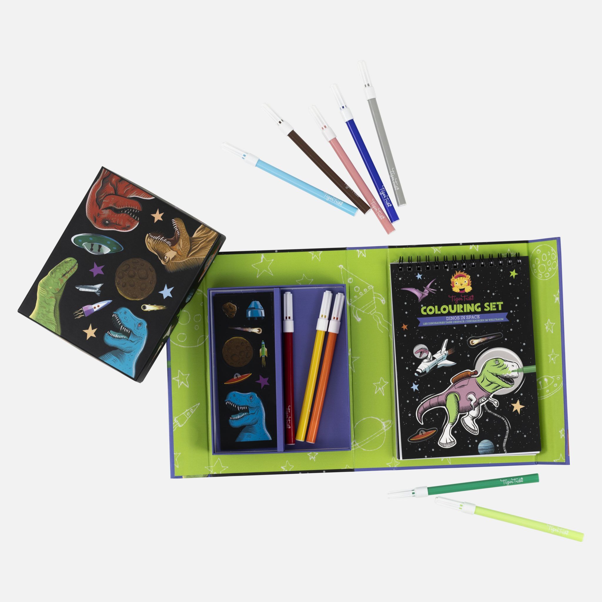 Coluring Set Dino in Space - TigerTribe