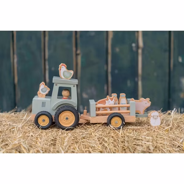 Little Farm Traktor med Vagn FSC Little Dutch