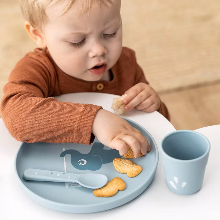 Foodie Rund Lunchtallrik Elphee Blå - DoneByDeer