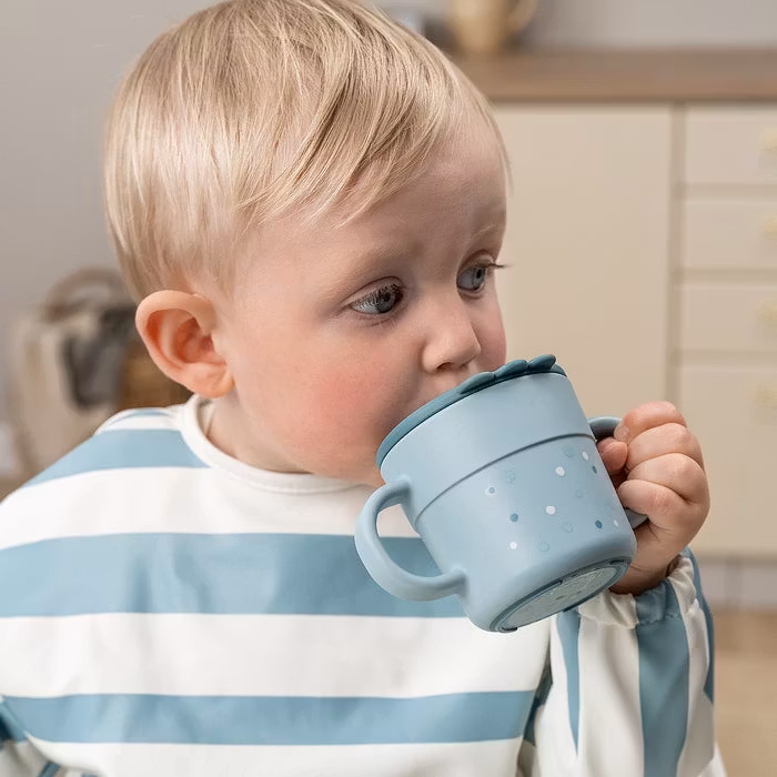 Foodie Pipmugg Happy dots Blå - DoneByDeer