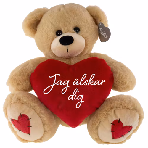 Nalle 23 cm " Jag älskar dig "
