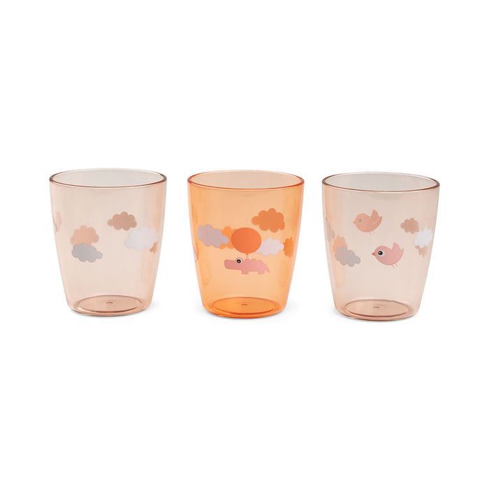 Miniglas 3pack Happy clouds Orange - DoneByDeer 120ml