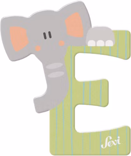 Djur Bokstav E - Elephant Sevi Trudi